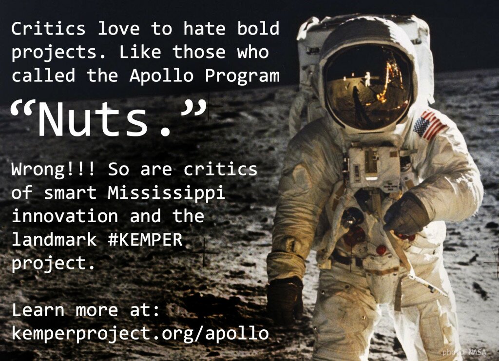 #Innovation always has its critics. Learn more about #Kemper Power Plant #Mississippi and #NASA's #Apollo http://kemperproject.org/apollo/